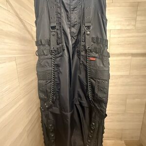 Tripp NYC Black Spaceout Cargo Pants with Chains